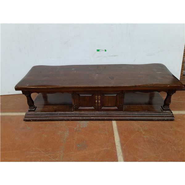 *Wooden Coffeetable 61" x 16.5" x 21", Cannot Ship