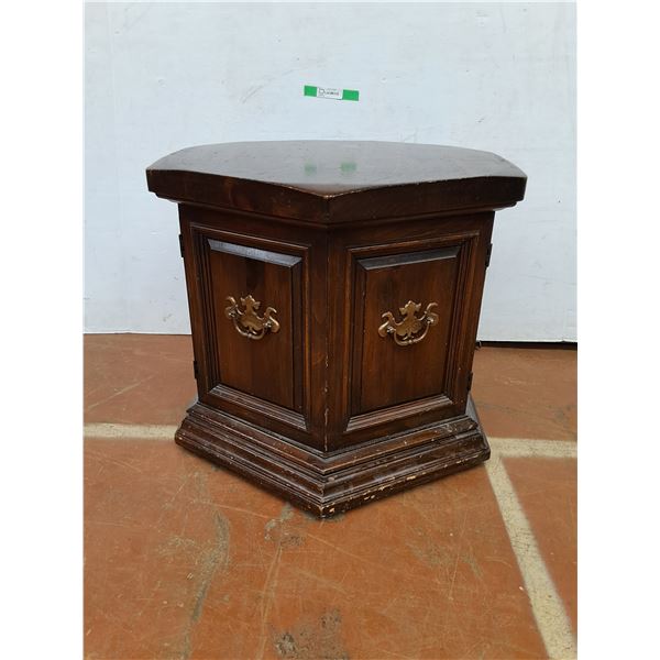 *Wooden Side Table 26" x 21", Cannot Ship