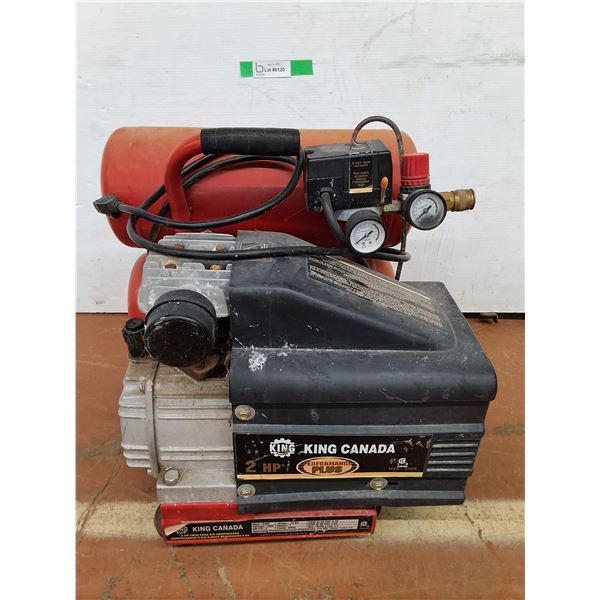 *King Canada 2 HP Air Compressor- Working, Cannot Ship