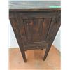 Image 3 : *Dark Brown Wood Cabinet - CANNOT SHIP- Measurements In Photo