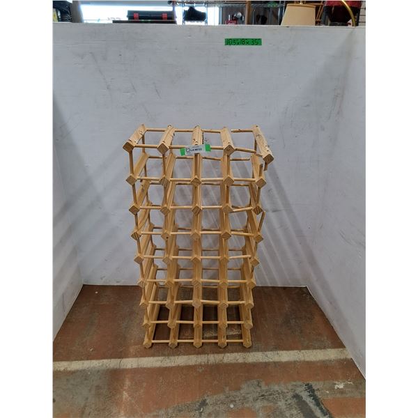 *Wooden Wine Bottle Holder- CANNOT SHIP- Needs Repairs