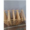 Image 2 : *Wooden Wine Bottle Holder- CANNOT SHIP- Needs Repairs