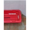 Image 2 : **HOME HARDWARE Red Utility Snow Sled- CANNOT SHIP