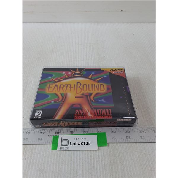 Super Nintendo Entertainment System Earth Bound Game Case- No Game Empty- CANNOT AUTHENTICATE