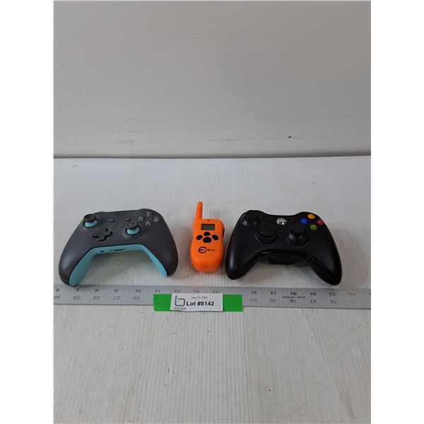 (2) Xbox Controller & (1) Walkie Talkie- As Is
