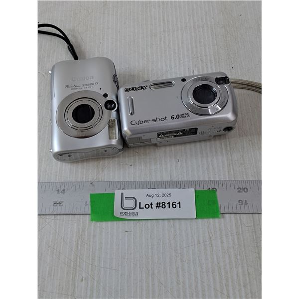 Sony Cyber-Shot Camera & Canon Power-Shot SD 990(Turns On)