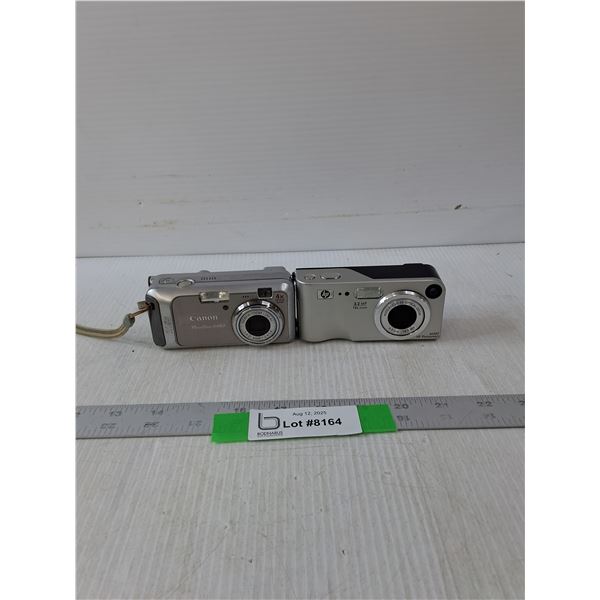 Canon Power-Shot & Hp Camera- As Is