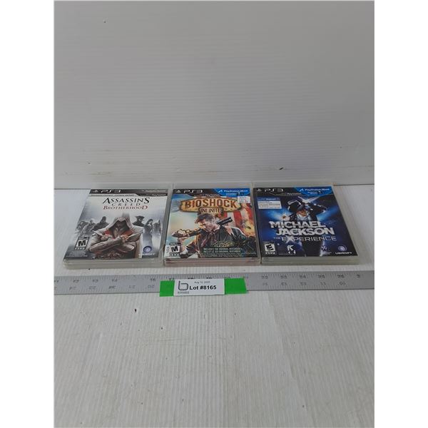 (3) Playstation 3 Games- Cannot Authenticate
