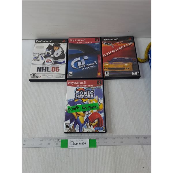 (3) Playstation Games & (1) Empty Case
