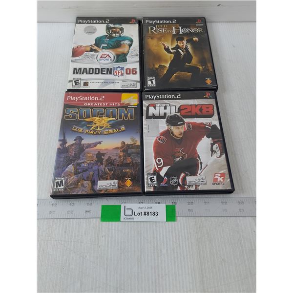 (4) Variety Of Playstation 2 Games