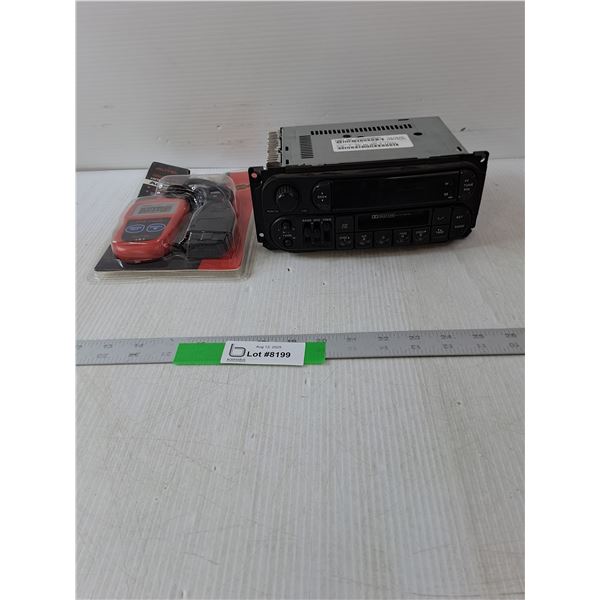 Daimler Chrysler Car Radio & Autel OBDII & Can Code Reader- As Is