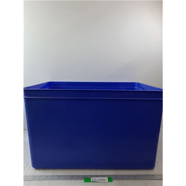 Blue Rubbermaid Plastic Storage Tote- 23.5" x 16" x 14"- Cannot Ship
