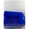 Image 4 : Blue Rubbermaid Plastic Storage Tote- 23.5" x 16" x 14"- Cannot Ship