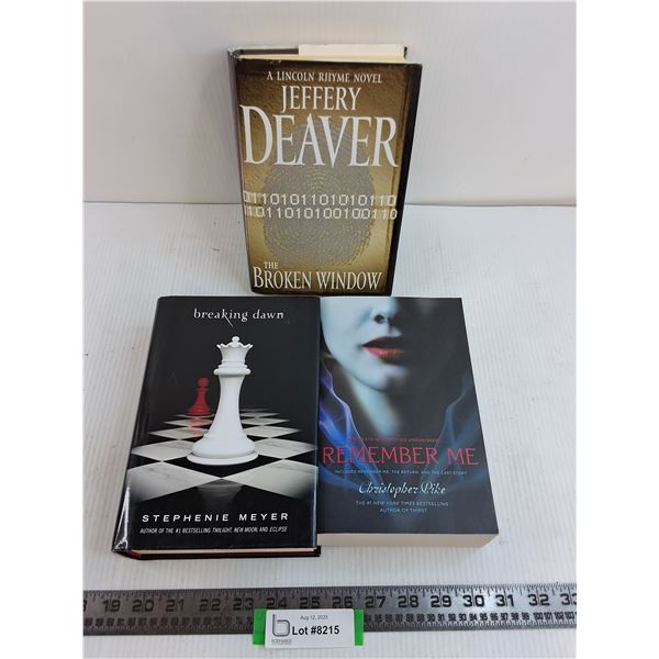(3) Novels (Breaking Dawn, Remember Me, The Broken Window)