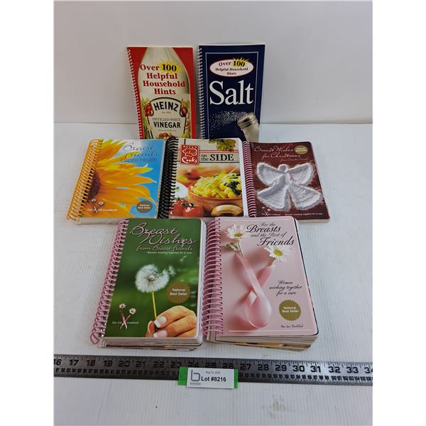 (7) Coiled Cooking/Recipe Books