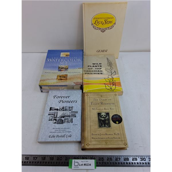 (4) Books (Love Signs, Forever Pioneers, Diary of Ellen Rimbauer), Complete Watercolor Set