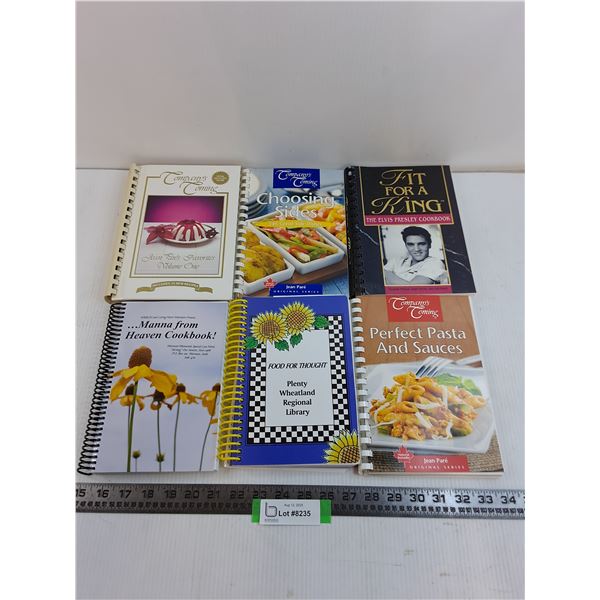 (6) Coiled Cook Books