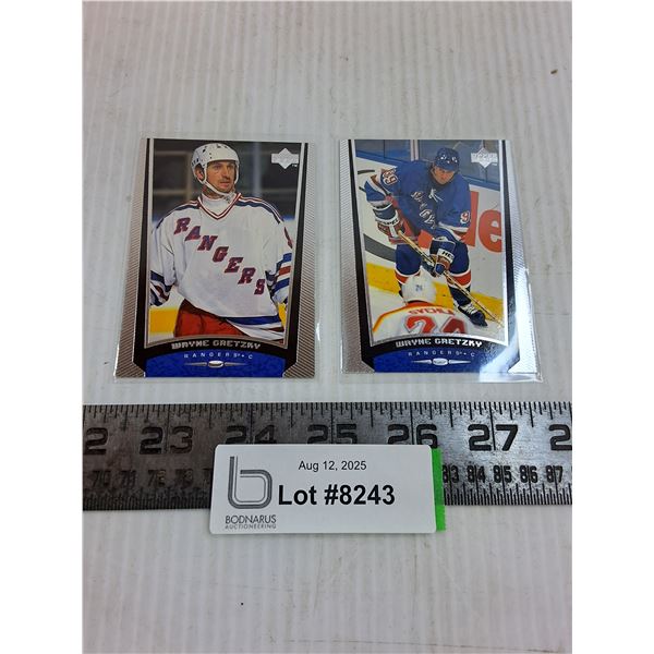 (2) Upper Deck Wayne Gretzky Insert Collector Cards