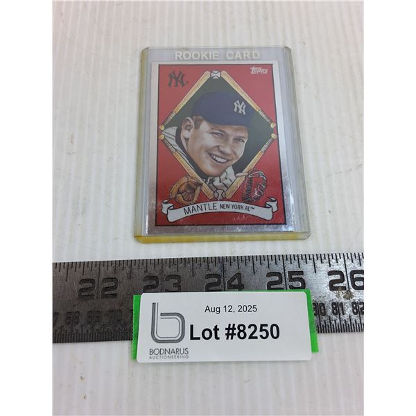 Topps Mickey Mantle MLB Insert Collector Card - Authenticity Not Guaranteed