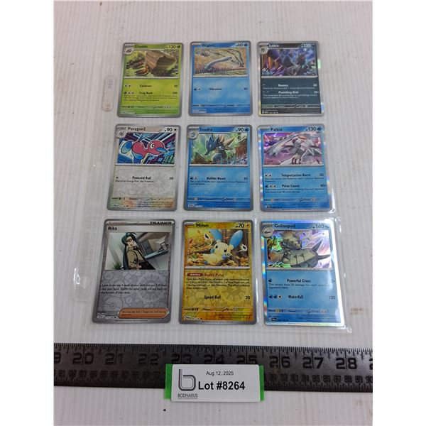 (9) Pokemon Hologram Collector Cards - Authenticity Not Guaranteed