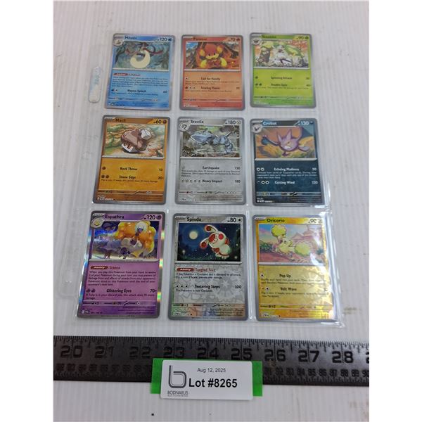 (9) Pokemon Hologram Collector Cards - Authenticity Not Guaranteed