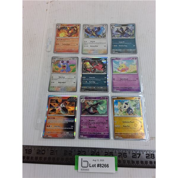 (9) Pokemon Hologram Collector Cards - Authenticity Not Guaranteed