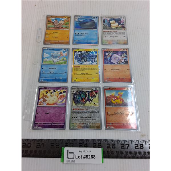 (9) Pokemon Hologram Collector Cards - Authenticity Not Guaranteed