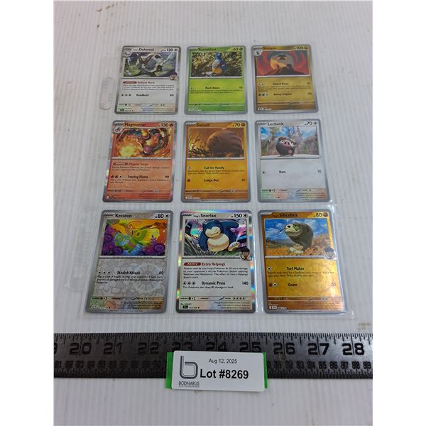 (9) Pokemon Hologram Collector Cards - Authenticity Not Guaranteed