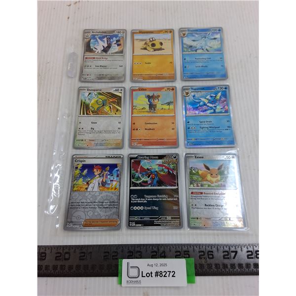 (9) Pokemon Hologram Collector Cards - Authenticity Not Guaranteed