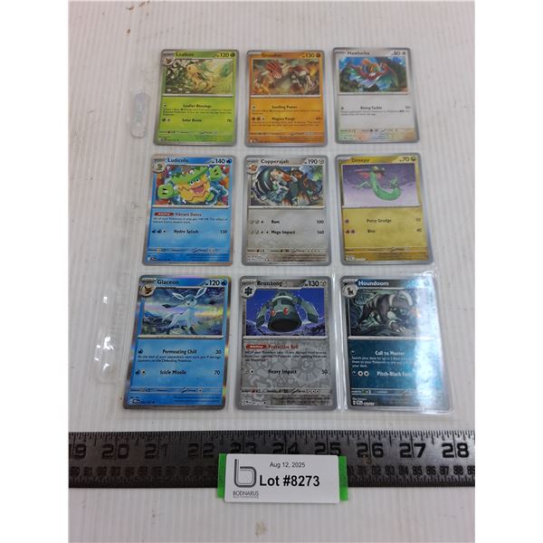 (9) Pokemon Hologram Collector Cards - Authenticity Not Guaranteed