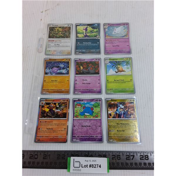 (9) Pokemon Hologram Collector Cards - Authenticity Not Guaranteed