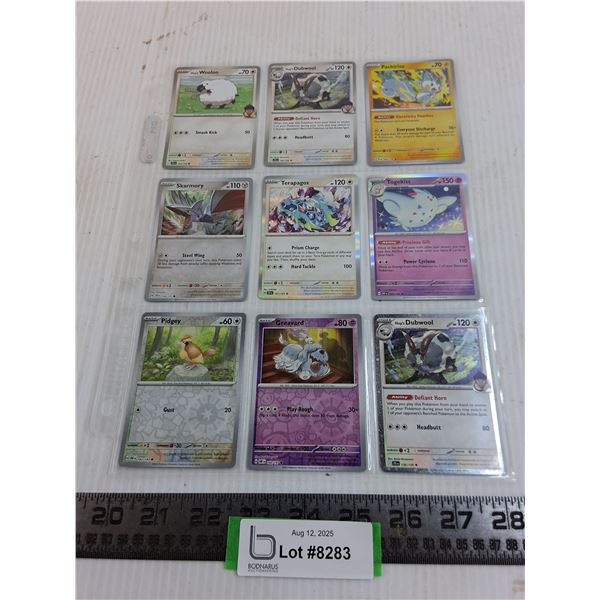 (9) Pokemon Hologram Collector Cards - Authenticity Not Guaranteed