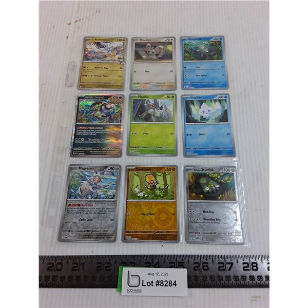 (9) Pokemon Hologram Collector Cards - Authenticity Not Guaranteed