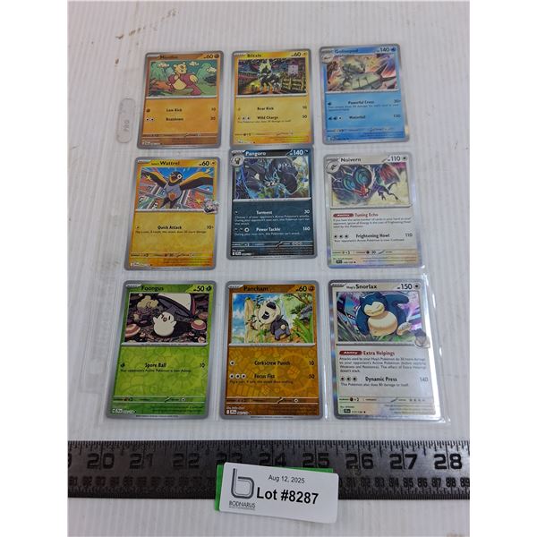 (9) Pokemon Hologram Collector Cards - Authenticity Not Guaranteed