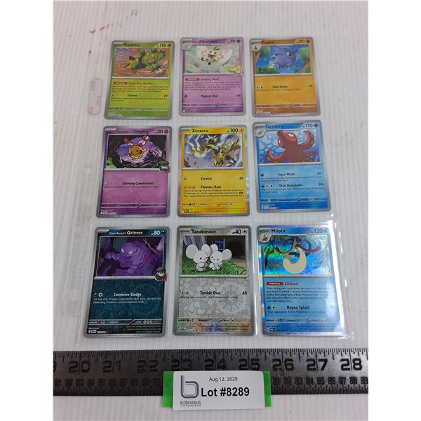(9) Pokemon Hologram Collector Cards - Authenticity Not Guaranteed