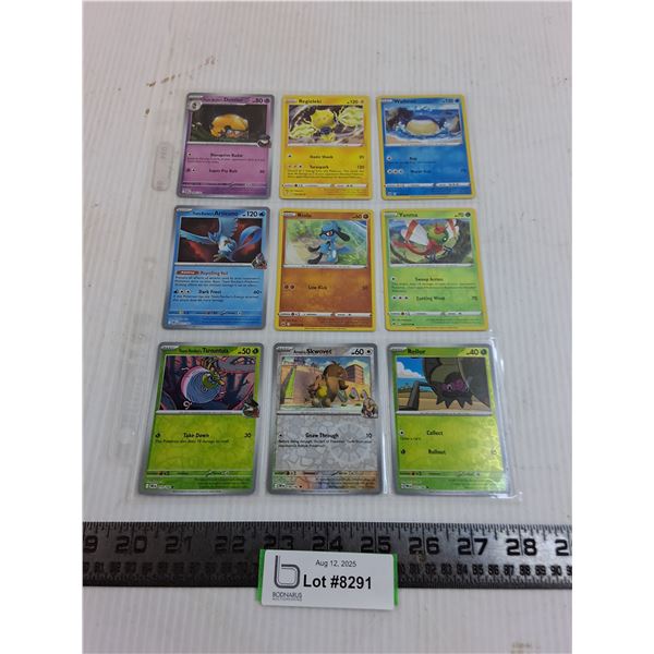 (9) Pokemon Hologram Collector Cards - Authenticity Not Guaranteed