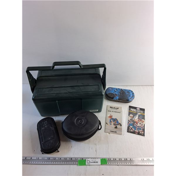 Stanley Portable Cooler 7" x 14" x 8", Sony PSP Cases, Beats Headphones Case and 80s NHL Schedules