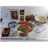 Image 1 : Various Home Decor, Glass Bowl, Strainer Bowls, Christmas Candle & Candle Holder and Misc