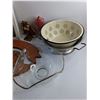 Image 6 : Various Home Decor, Glass Bowl, Strainer Bowls, Christmas Candle & Candle Holder and Misc