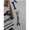 Image 10 : Various Wrenches, Drill Bits, Hand Saw, 12" Saw Blades and Metal File