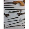 Image 6 : Various Wrenches, Drill Bits, Hand Saw, 12" Saw Blades and Metal File