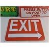 Image 3 : John Deere, Automatic Gate and Exit Wall Signs 12" x 8"