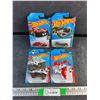Image 1 : (4) Hot Wheels Toys - Muscle & Blown, Skull Crusher and Mercedes Benz Unimog 1300