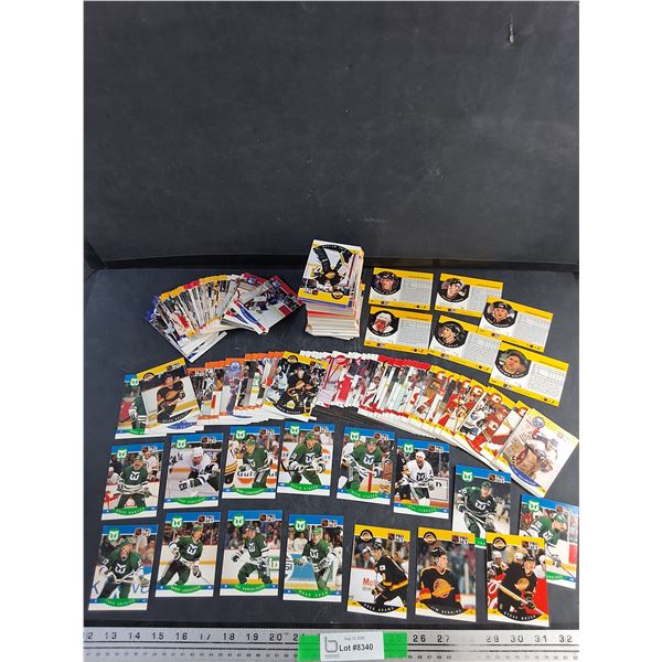 Various NHL Pro Set Trading Hockey Cards - Authenticity Not Guaranteed
