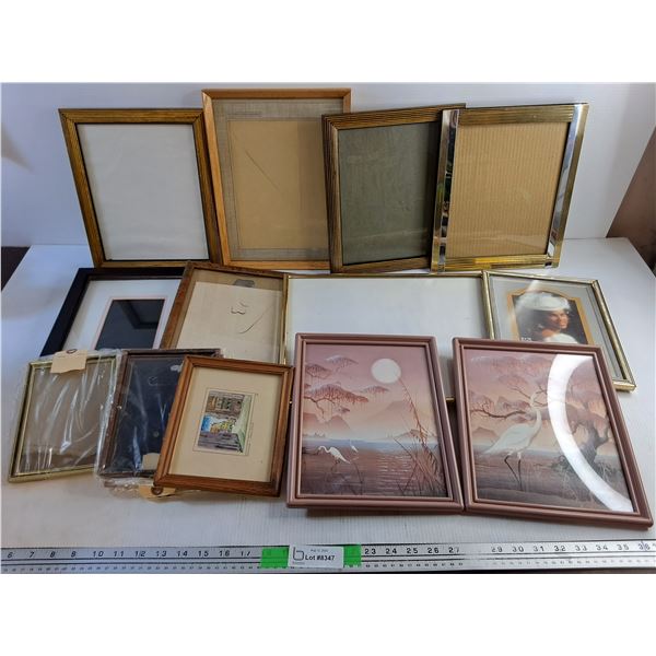 Various Framed Wall Art and Picture Frames - Size from 6" x 5" to 15" x 11"