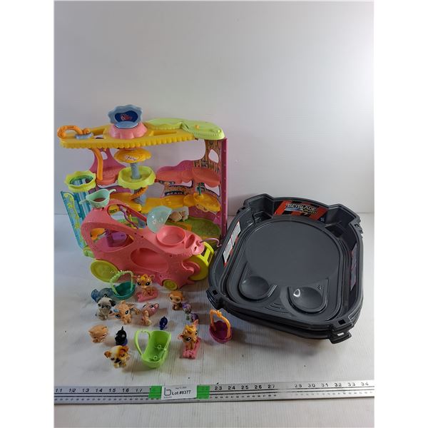 Littlest Pet Shop Toys and Beyblade Burst Turbo Trays