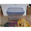 Image 5 : *Cord Extensions - Approx 16', Power Bars and Large Plastic Tote with Lid - Cannot Ship, As Is