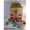 Image 1 : Fisher Price Doll House with Furniture 29" x 22" x 8"  -  PICK UP ONLY