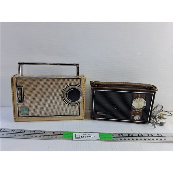 Vintage General Electric and Julietta Solid State Radios - As Is