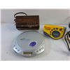 Image 2 : Sony Walkman CD Player and FM/AM Radio, Vintage Alarm and Accessories - As Is